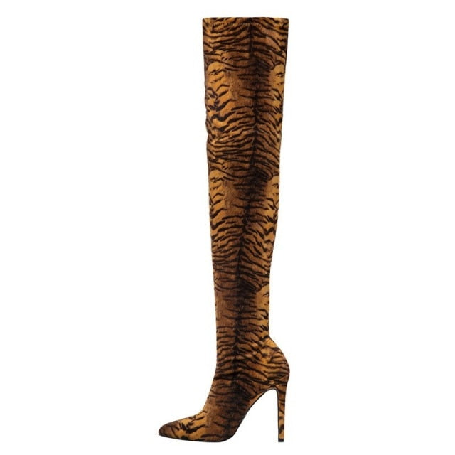 Knee-High Boots Pointy Toe