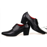 Mens Genuine Leather  Pointed Toe Oxfords